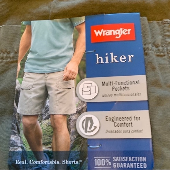 New Wrangler men’s Hiking shorts size 46 olive green - Picture 5 of 8
